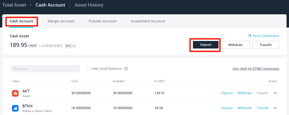 AscendEX で仮想通貨を入金および取引する方法